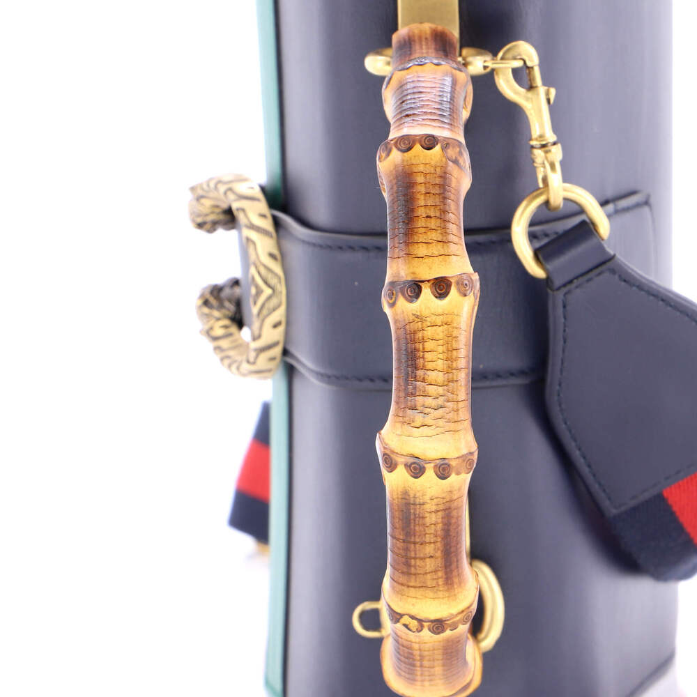 Gucci Medium Dionysus Bamboo Top Handle Bag Colorblock Leather - Picture 7 of 7